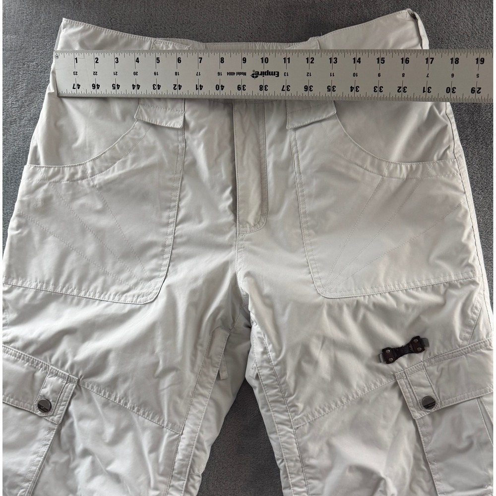 Sims Womens Cargo Snow Pants White Insulated Ski Snowboard Trousers Large - Picture 6 of 9